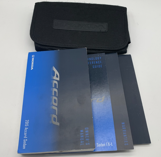 2015 Honda Accord Sedan Owners Manual Set with Case OEM C02B47012