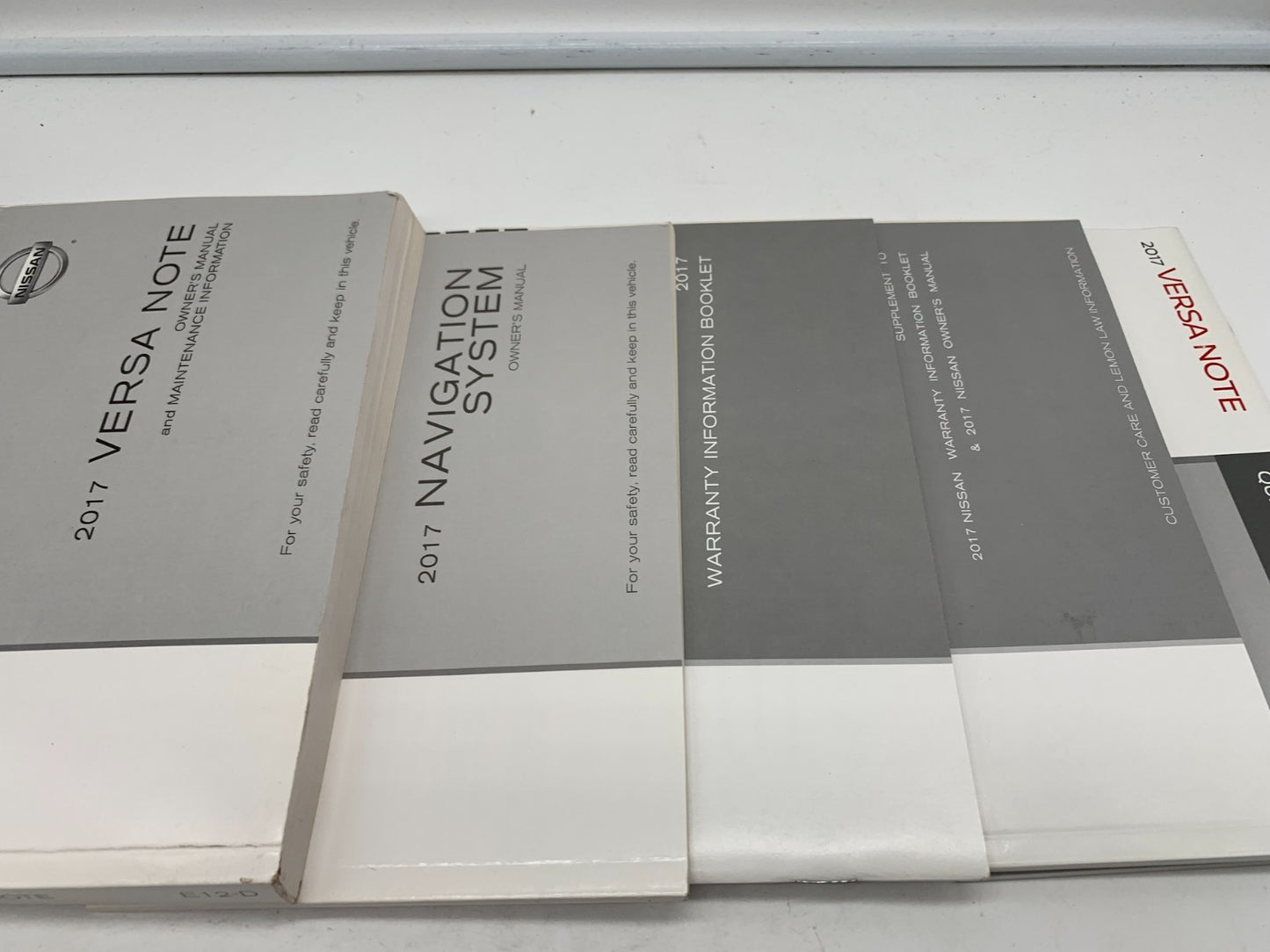 2017 Nissan Versa Note Owners Manual Set with Case OEM