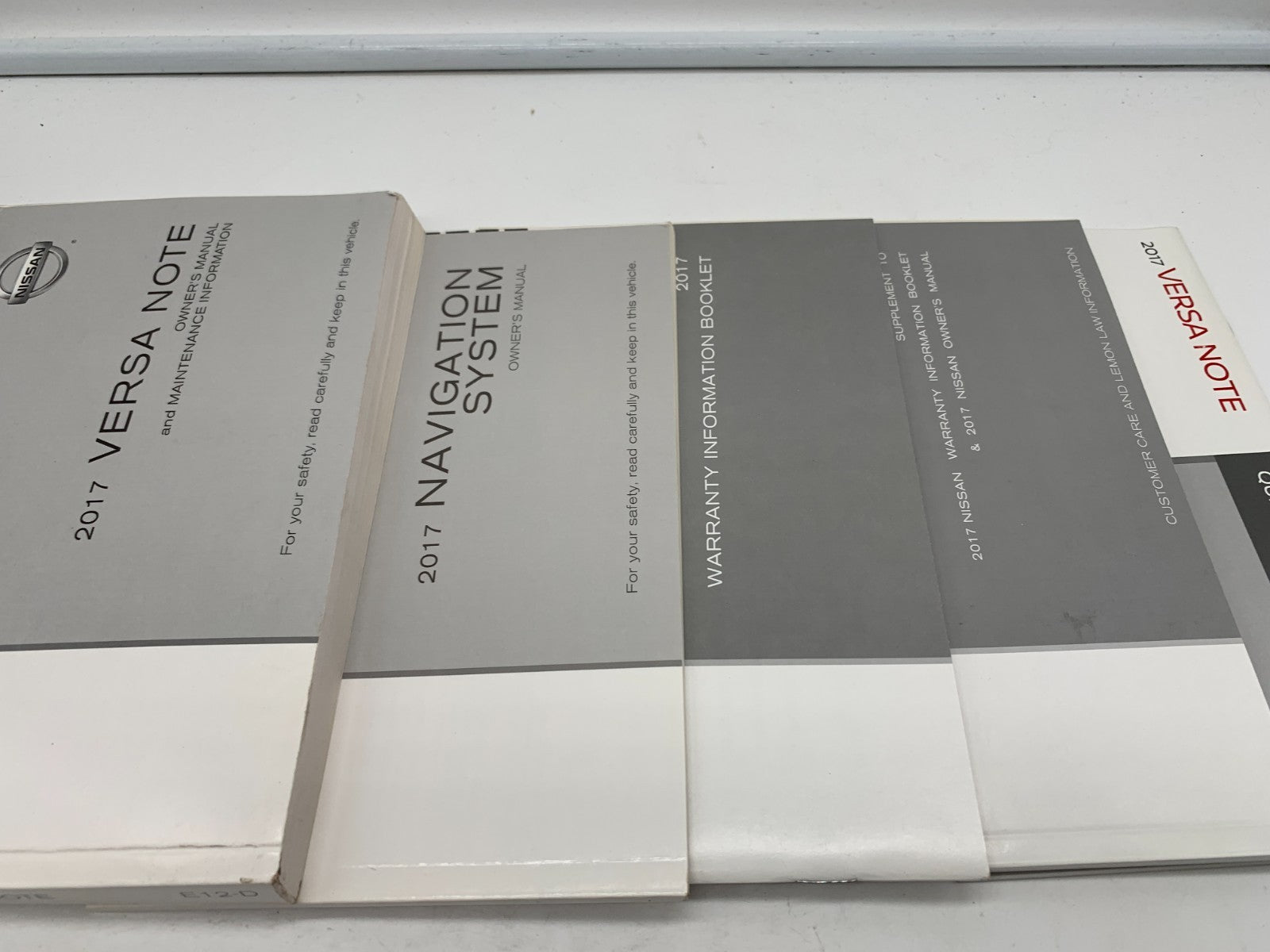 2017 Nissan Versa Note Owners Manual Set with Case OEM