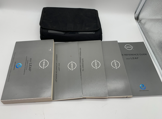 2021 Nissan Leaf Owners Manual Set with Case OEM D01B12059
