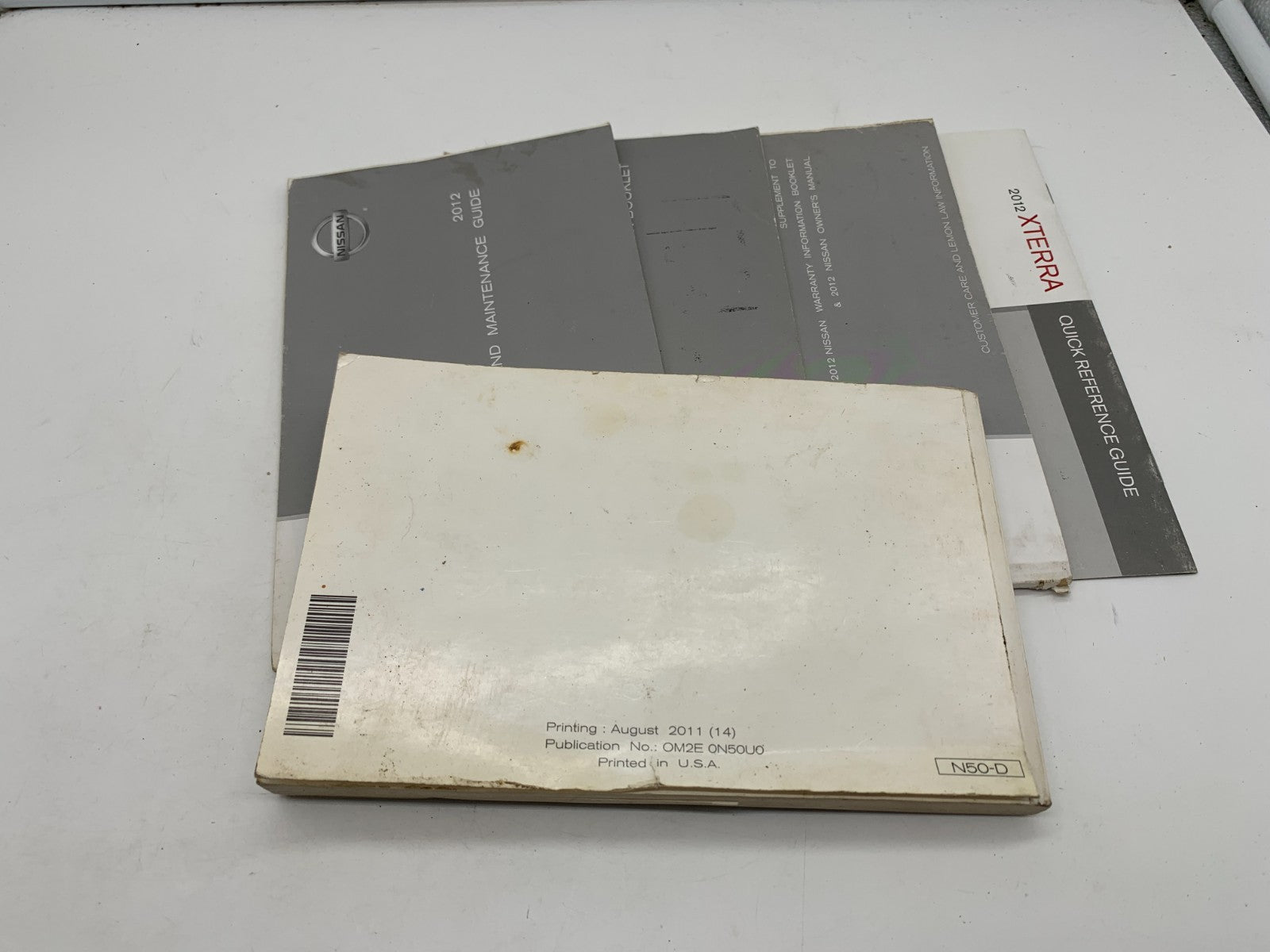 2012 Nissan Xterra Owners Manual Set OEM