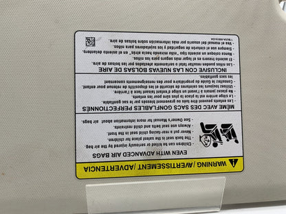 2012-2013 Ford Focus Passenger Sun Visor Ivory OEM A04B08015