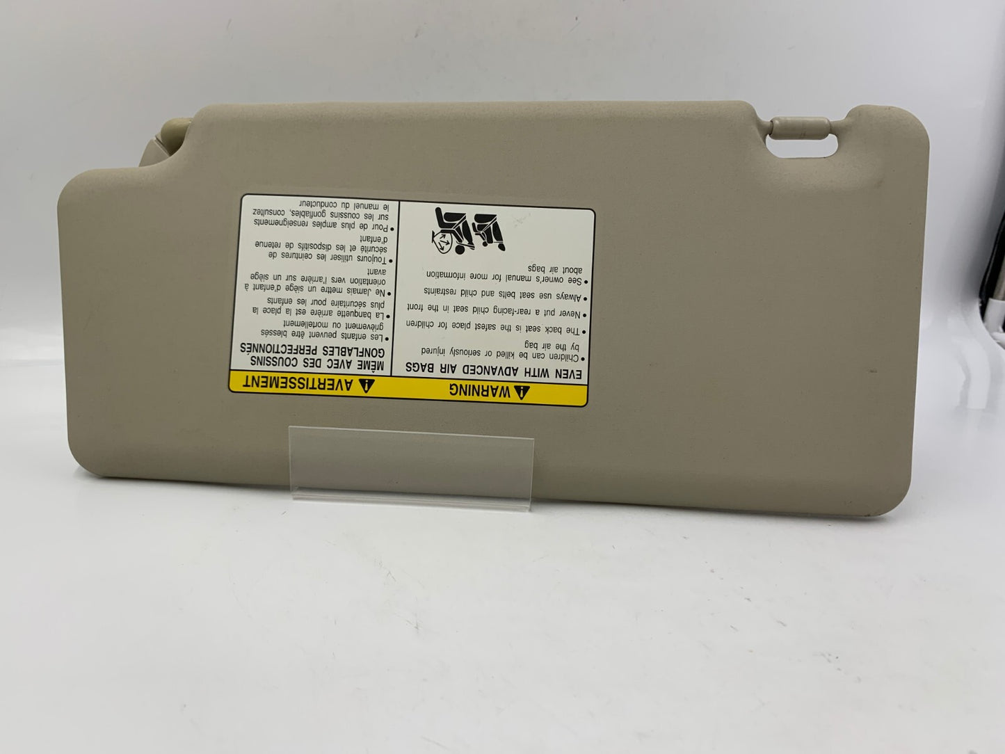 2008-2010 Nissan Rogue Passenger Sun Visor Sunvisor Gray OEM A02B46044