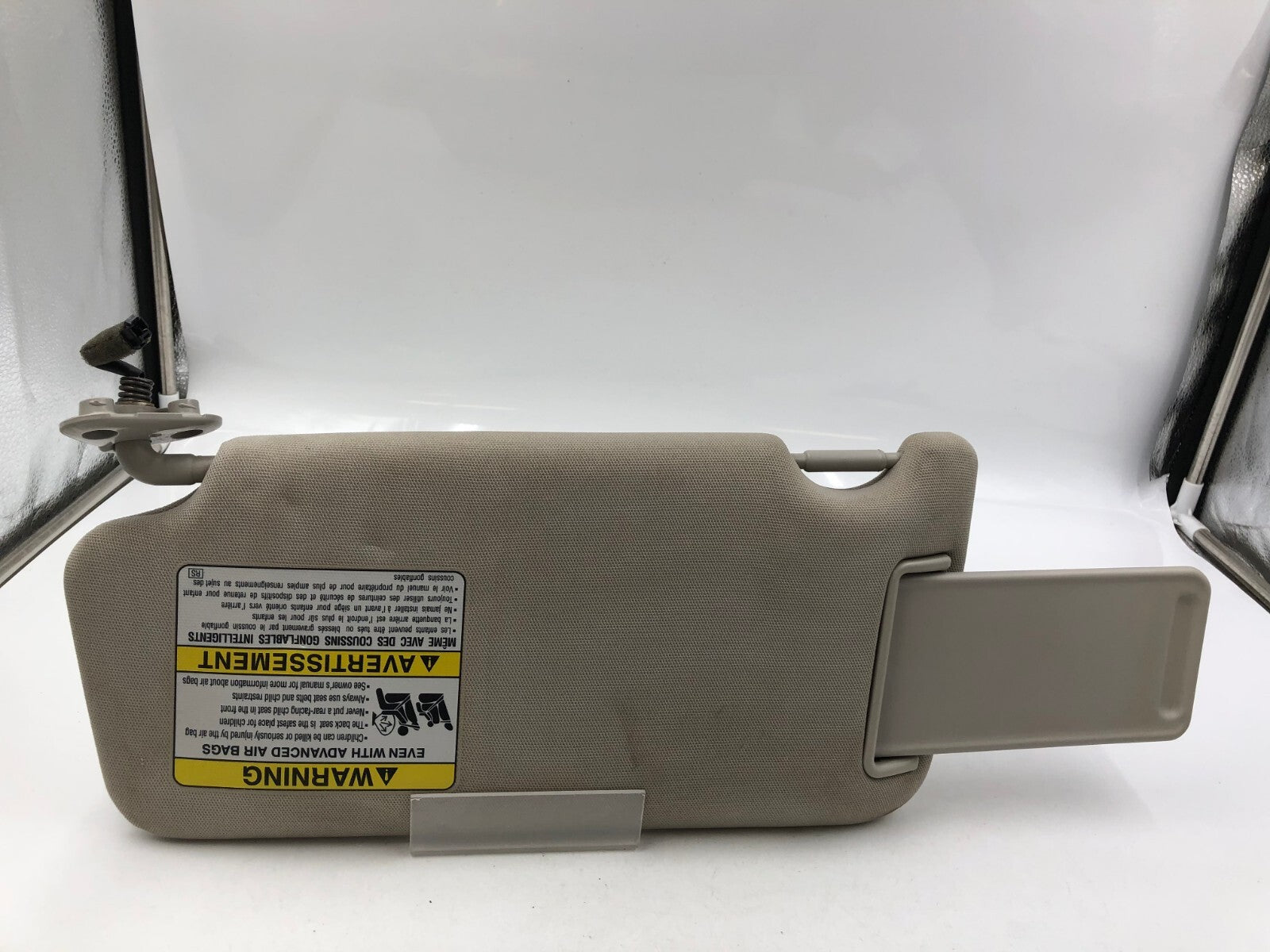 2010-2014 Subaru Legacy Passenger Sun Visor Gray Illuminated OEM B02B29005