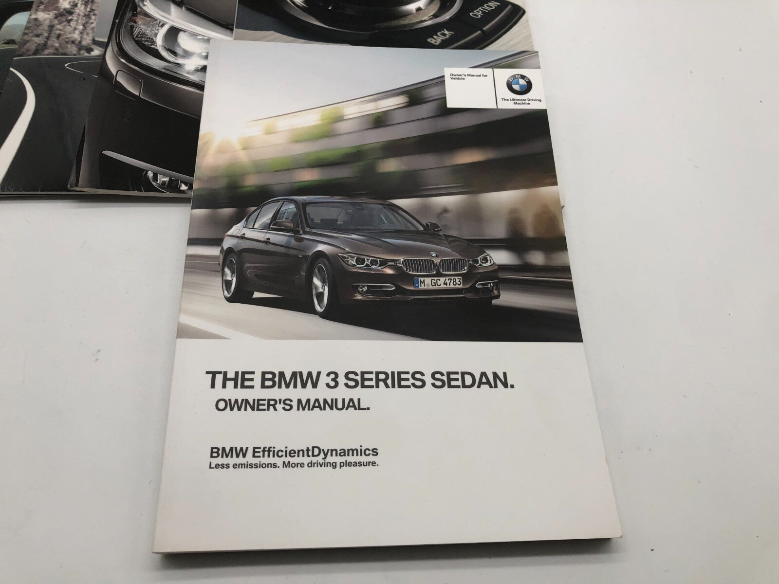 2014 BMW 3 Series Sedan Owners Manual Set with Case OEM A01B13020