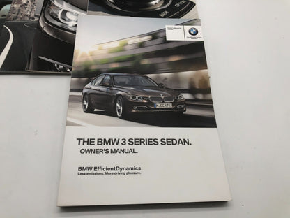 2014 BMW 3 Series Sedan Owners Manual Set with Case OEM A01B13020