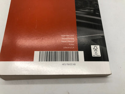2017 Ford Fusion Owners Manual Set with Case OEM D03B67012