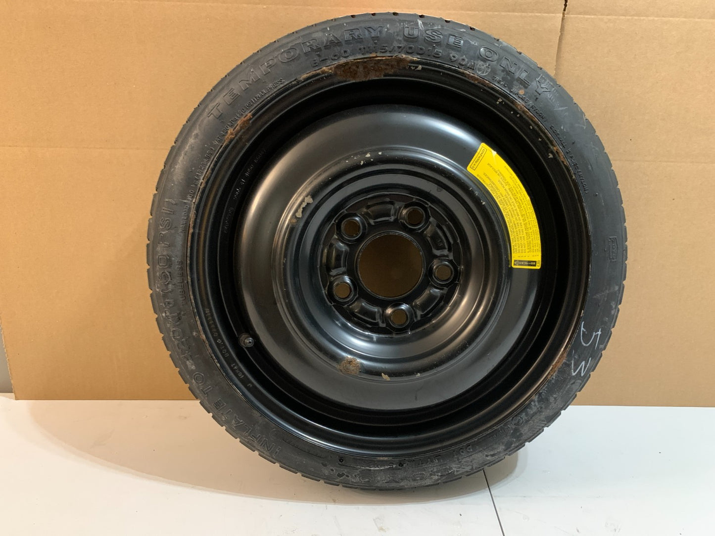 2010-2013 Mazda 3 Mazda3 15" Spare Tire Compact Donut T115/70D15
