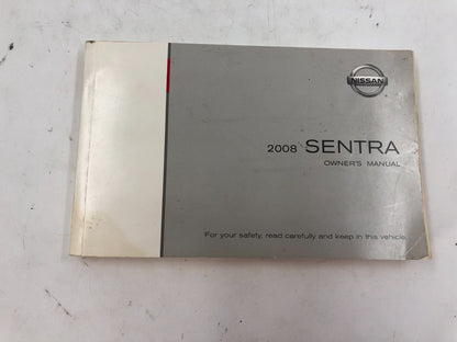 2008 Nissan Sentra Owners Manual Set with Case OEM D02B61006
