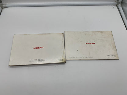 2005 Nissan Xterra Owners Manual Set OEM A01B44011