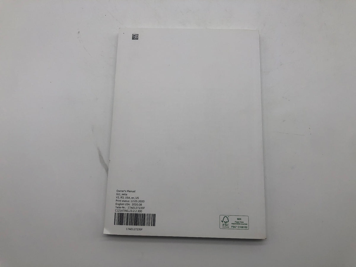 2020 Volkswagen Jetta GLI Owners Manual Set with Case OEM R01B25017