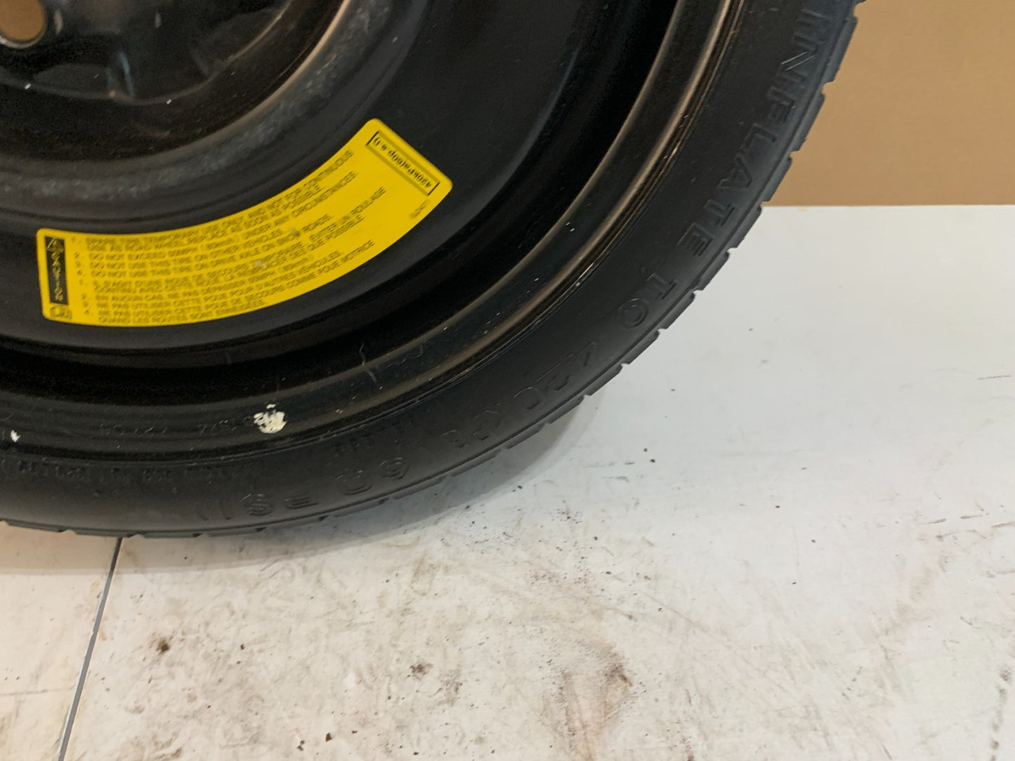 2004-2009 Mazda 3 Mazda3 15" Spare Tire Compact Donut T115/70D15 OEM