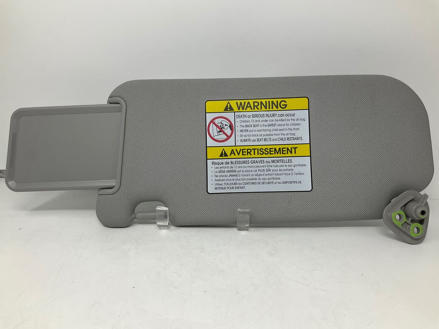 2010-2015 Hyundai Tucson Passenger Sun Visor Gray OEM D03B19007