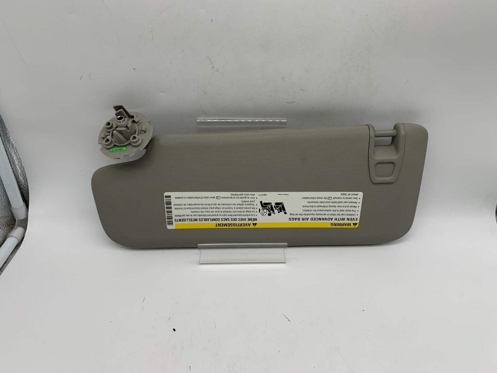2011-2016 Chevrolet Cruze Passenger Sun Visor Sunvisor Gray OEM E01B07030