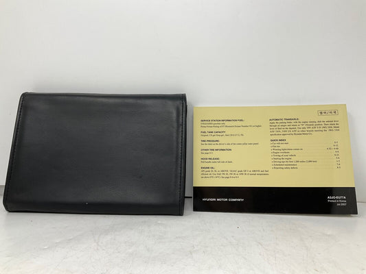 2007 Hyundai Veracruz Owners Manual Set with Case OEM C01B16020