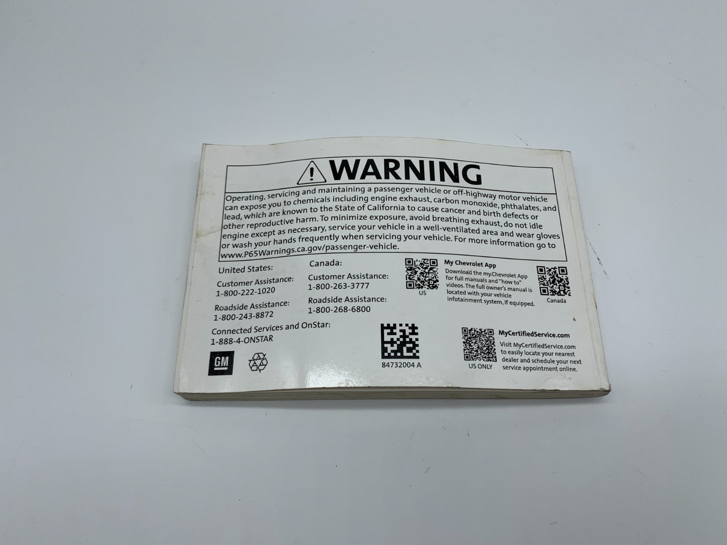 2021 Chevrolet Spark Owners Manual OEM A01B49007