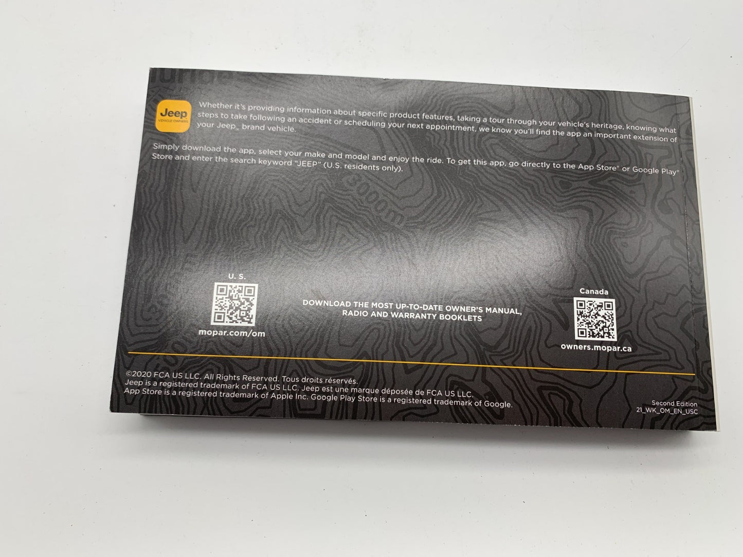 2021 Jeep Grand Cherokee Owners Manual Set with Case OEM B03B24011