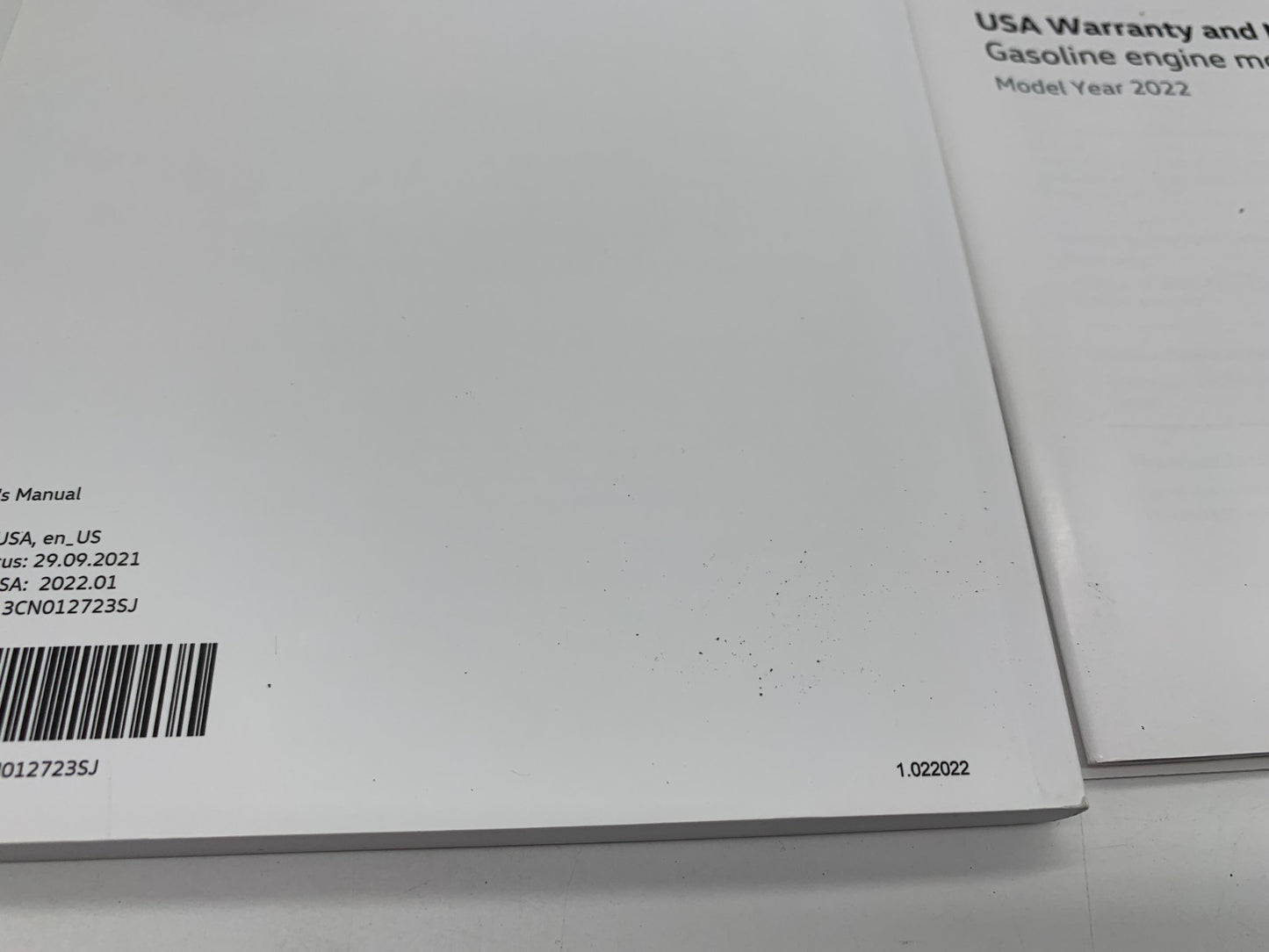 2022 Volkswagen Atlas Owners Manual Set with Case OEM C02B14054