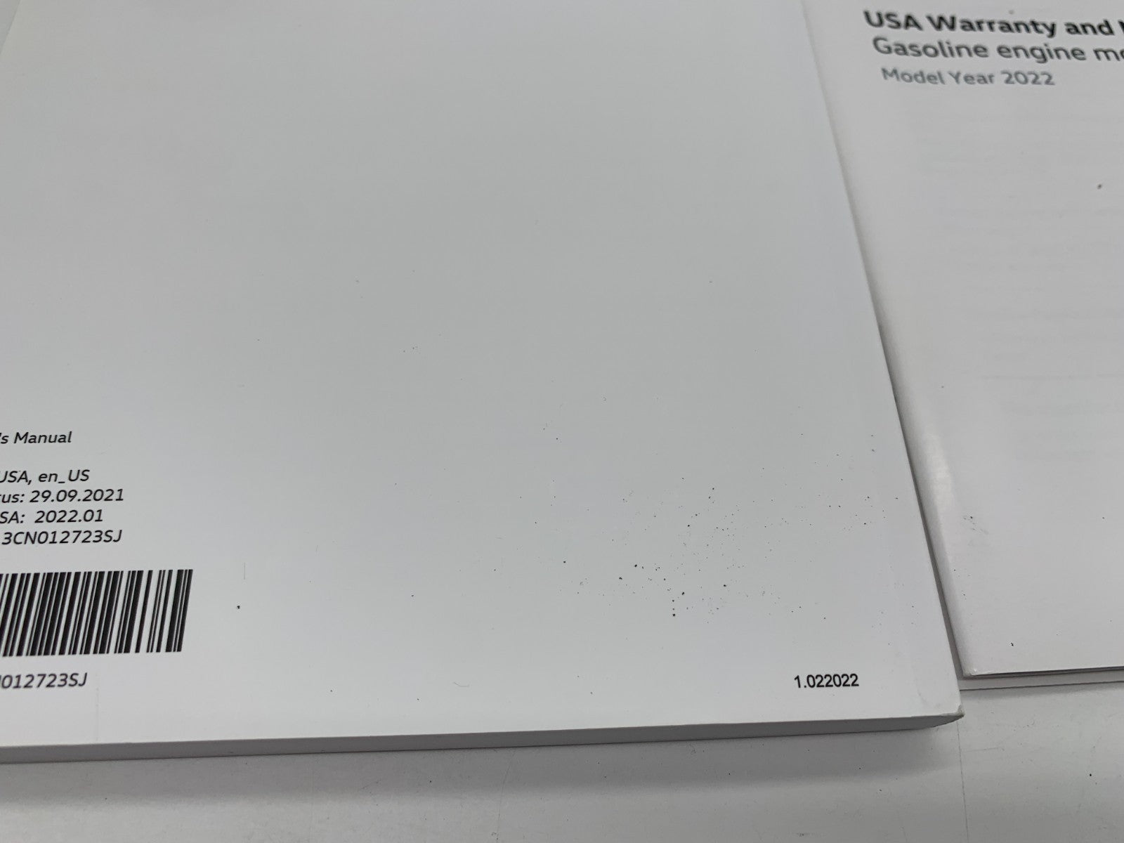 2022 Volkswagen Atlas Owners Manual Set with Case OEM C02B14054