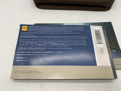 2018 Jeep Compass Owners Manual Set with Case OEM D01B37015