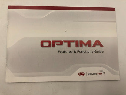 2017 Kia Optima Owners Manual Set with Case OEM B02B55007