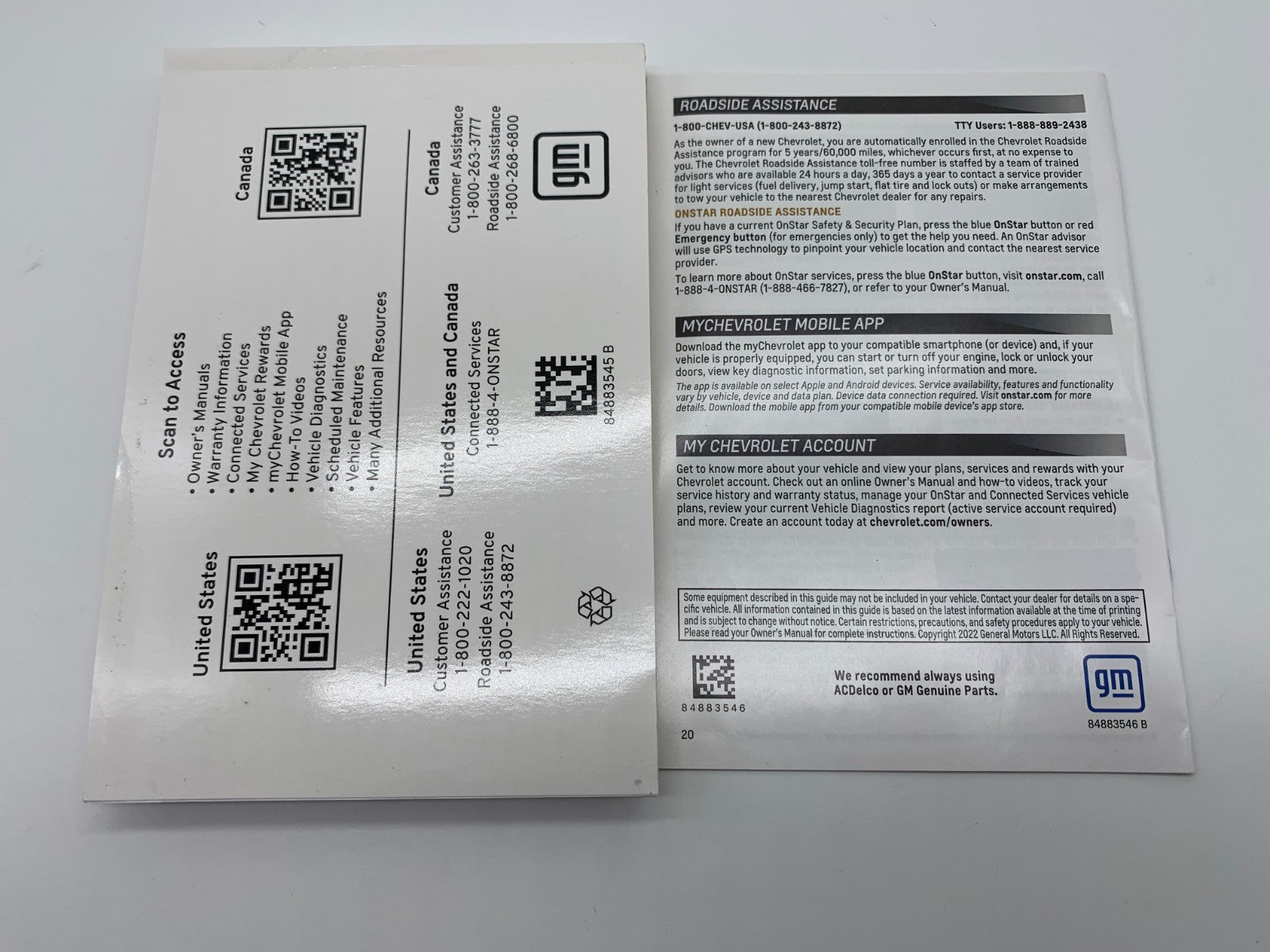 2023 Chevrolet Trailblazer Owners Manual Set OEM B03B23028