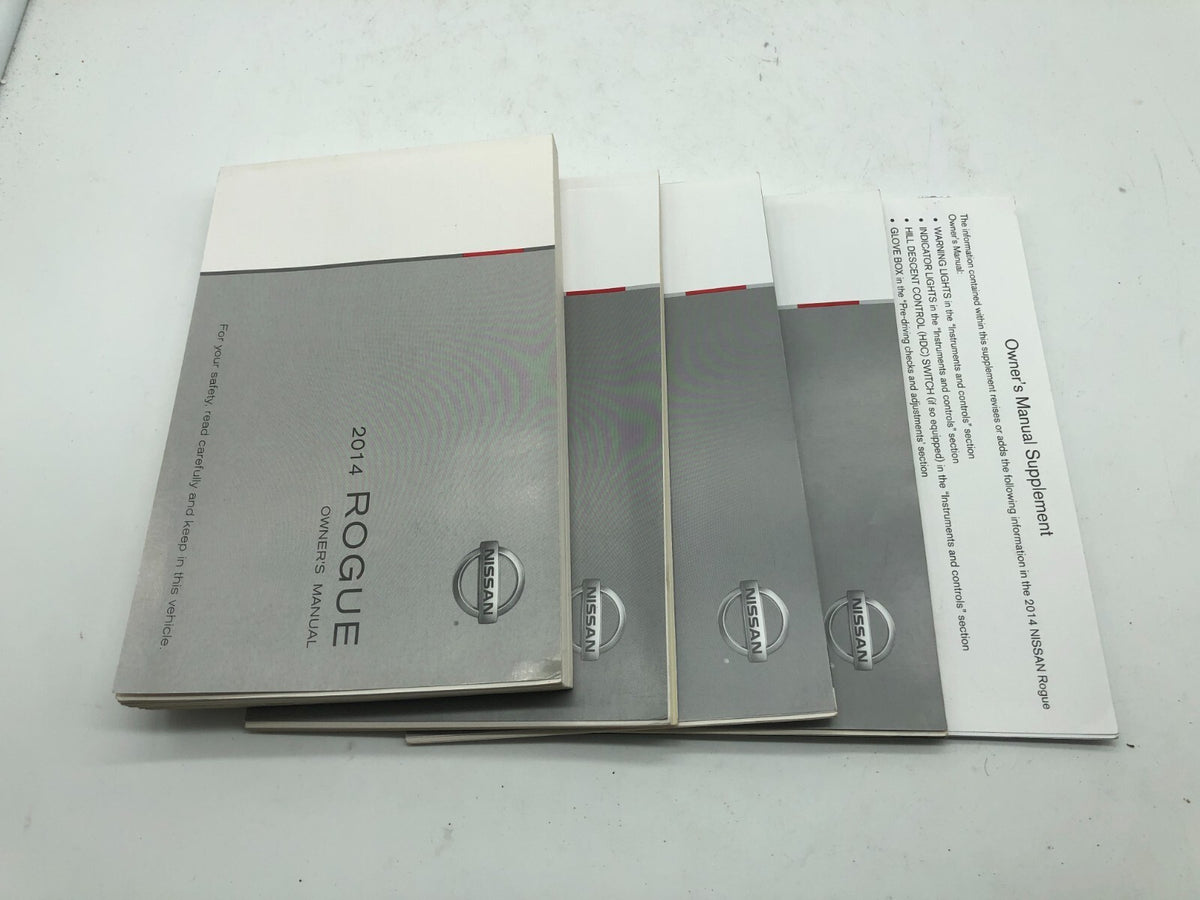 2014 Nissan Rogue Owners Manual Set with Case OEM R01B19006