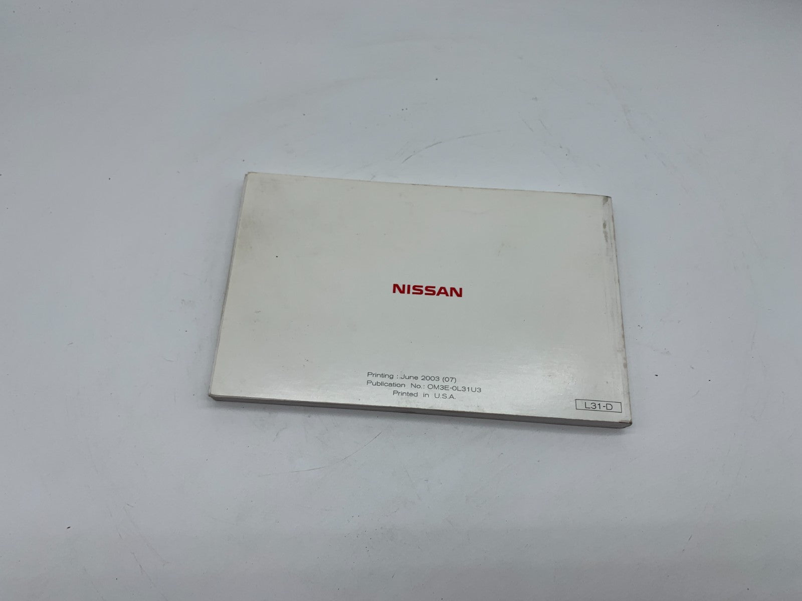 2003 Nissan Altima Owners Manual OEM C03B39006