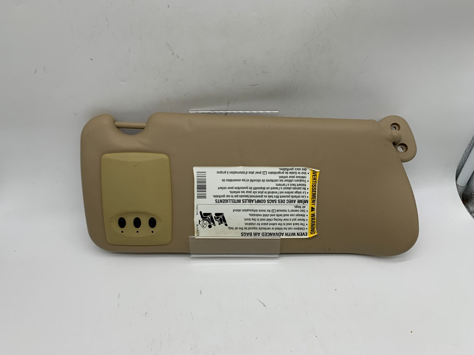 2007-2009 Cadillac SRX Driver Sun Visor Sunvisor Tan Illuminated OEM A04B42010