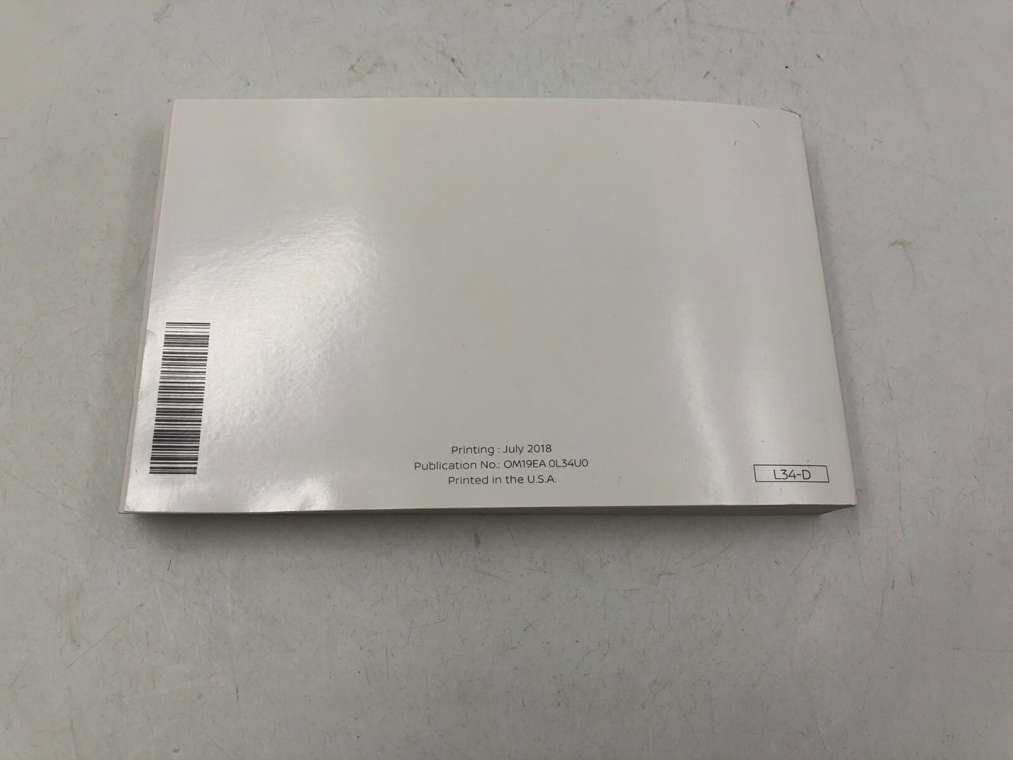 2019 Nissan Altima Sedan Owners Manual Set with Case OEM E01B69008