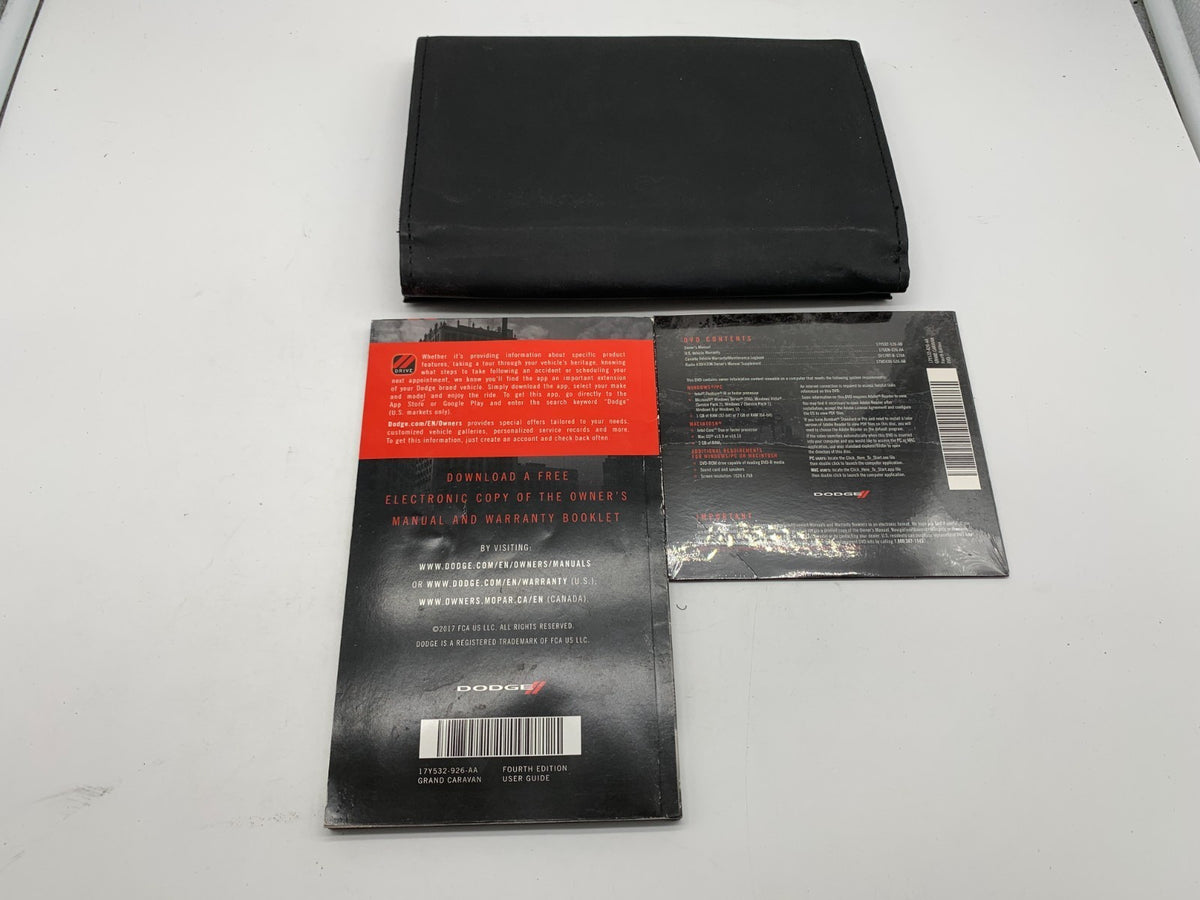 2017 Dodge Grand Caravan Owners Manual Set with Case OEM R01B29026
