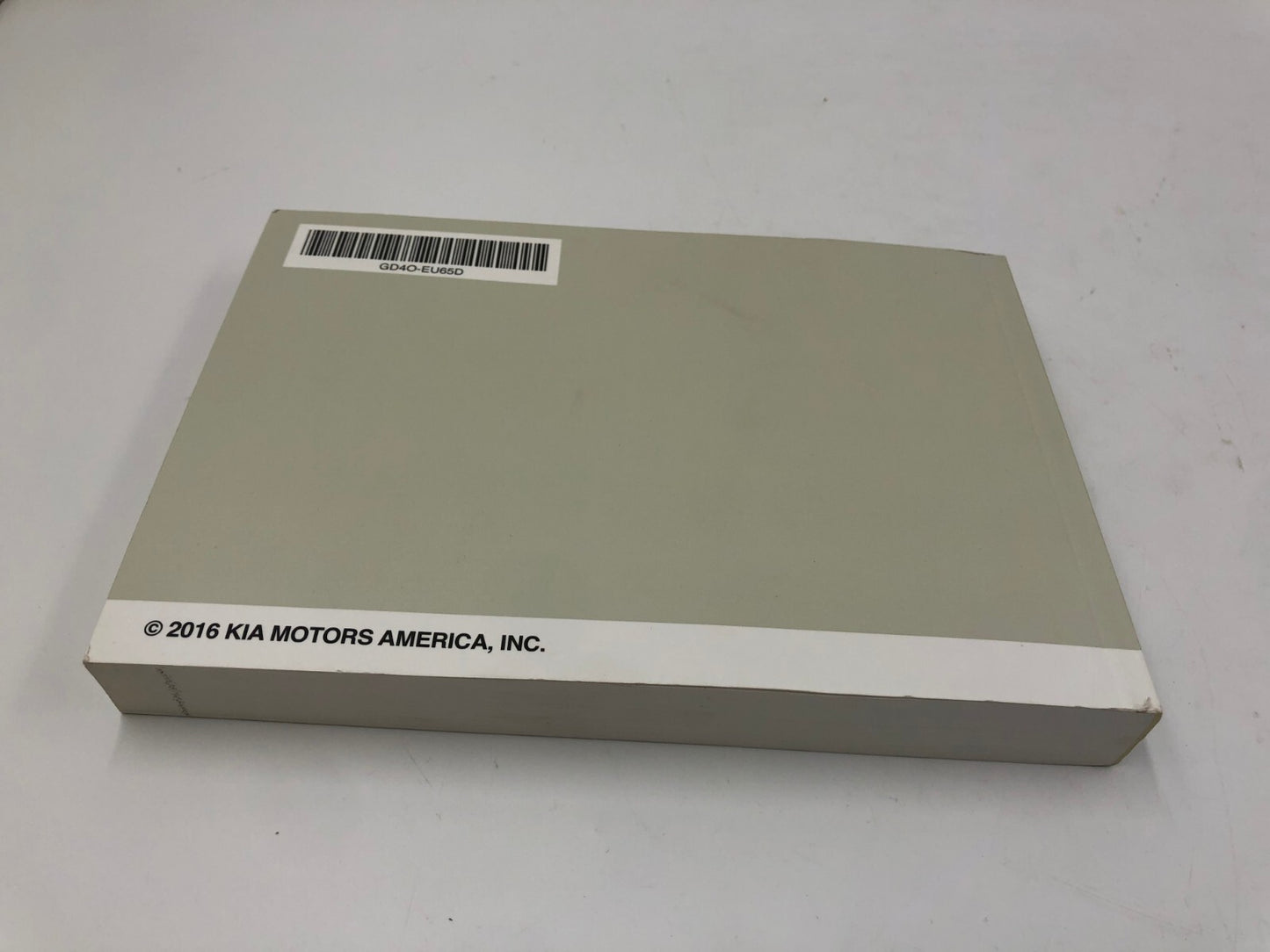 2016 Kia Optima Owners Manual OEM E01B65009