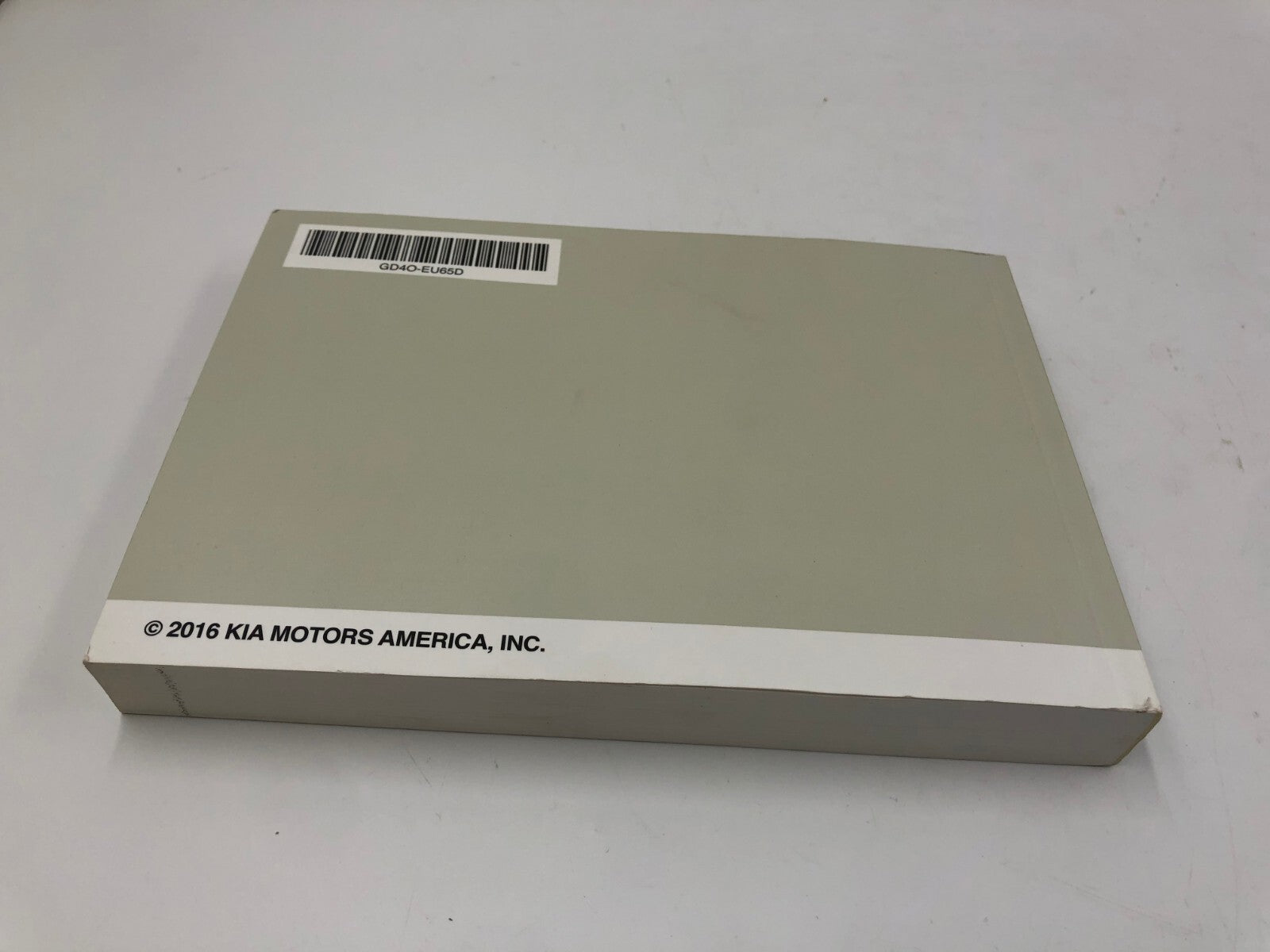 2016 Kia Optima Owners Manual OEM E01B65009