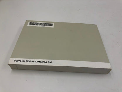 2016 Kia Optima Owners Manual OEM E01B65009
