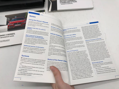 2012 BMW 3 Series Owners Manual Set with Case OEM E02B40066