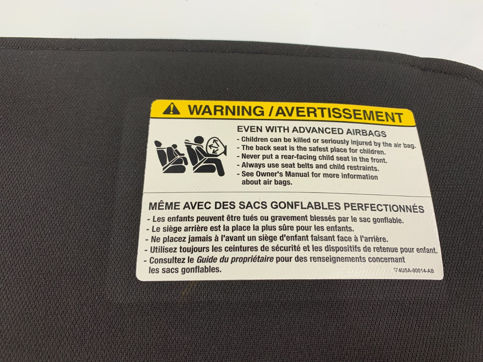 2008-2009 Ford Escape Passenger Sun Visor Sunvisor Black Illumination C03B09083