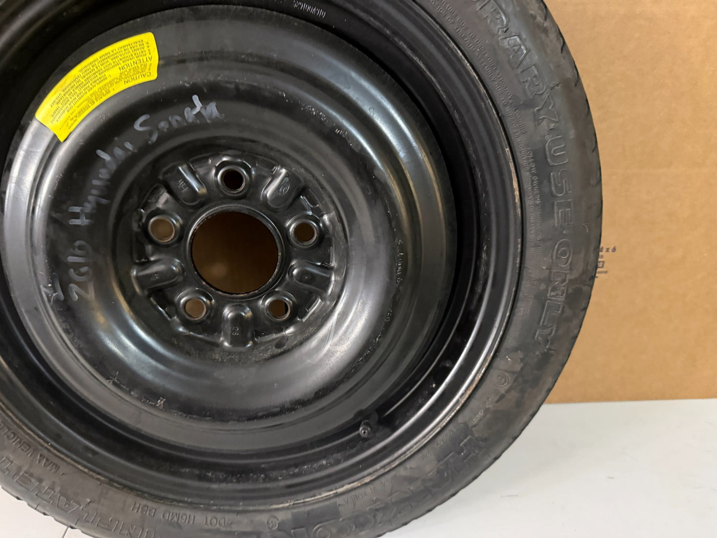2006-2014 Hyundai Sonata 16" Spare Tire Wheel Compact Donut OEM T125/80D16