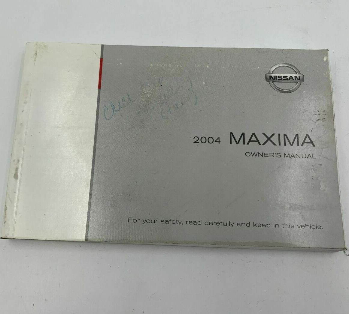 2004 Nissan Maxima Owners Manual OEM D02B25087
