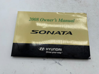 2008 Hyundai Sonata Owners Manual Case Set with Case OEM B01B20100