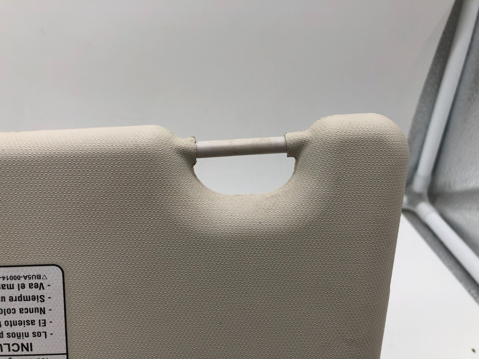 2012-2013 Ford Focus Passenger Sun Visor Ivory OEM A02B10006