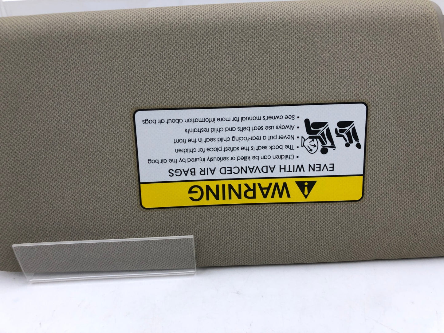2014-2016 Kia Forte Passenger Sun Visor Gray OEM D01B23069