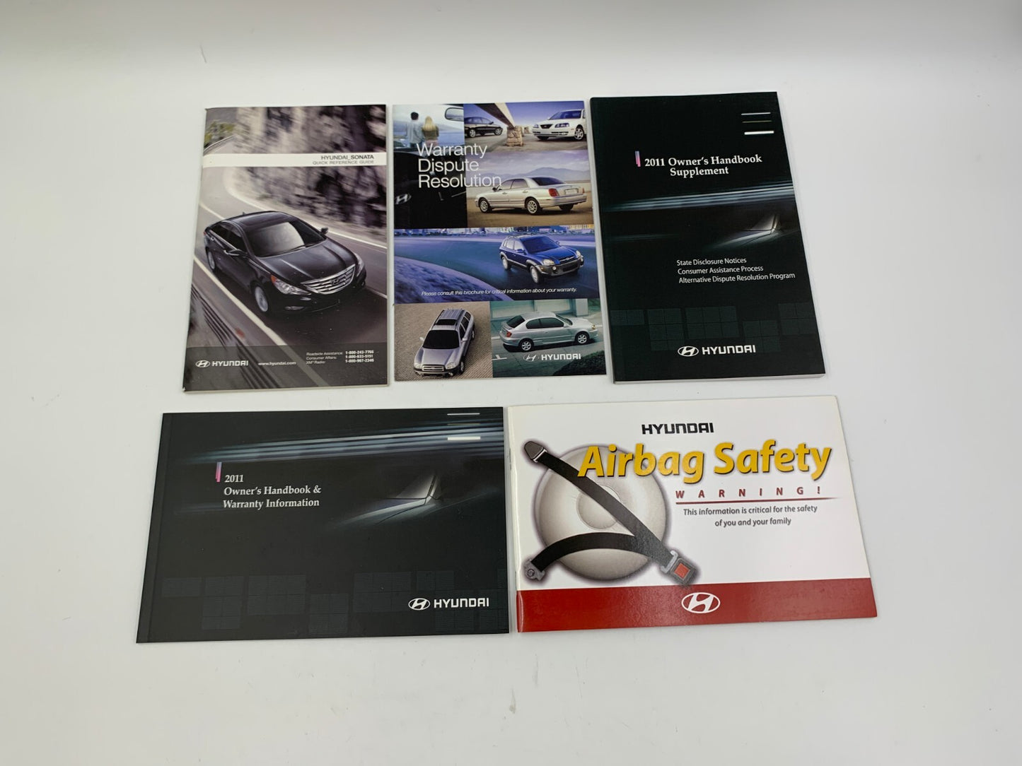 2011 Hyundai Sonata Owners Manual with Case OEM D04B24050