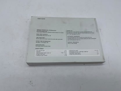 2013 Hyundai Sonata Owners Manual OEM R01B20017