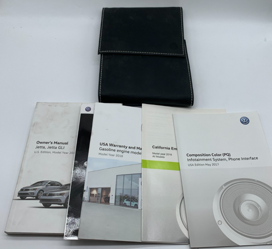 2018 Volkswagen Jetta Owners Manual Set with Case OEM D02B15032