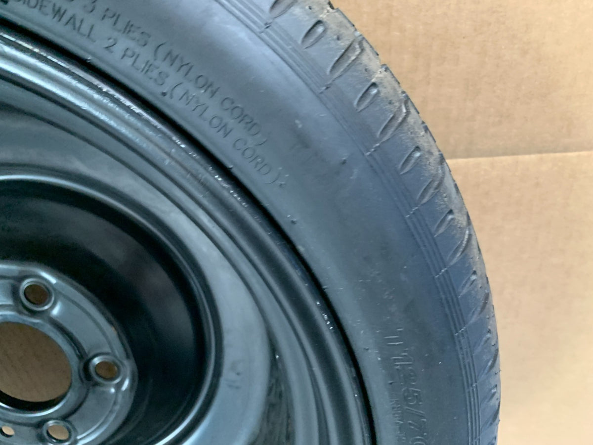 2014-2018 Mazda 3 Mazda3 16" Spare Tire Compact Donut T125/70D16