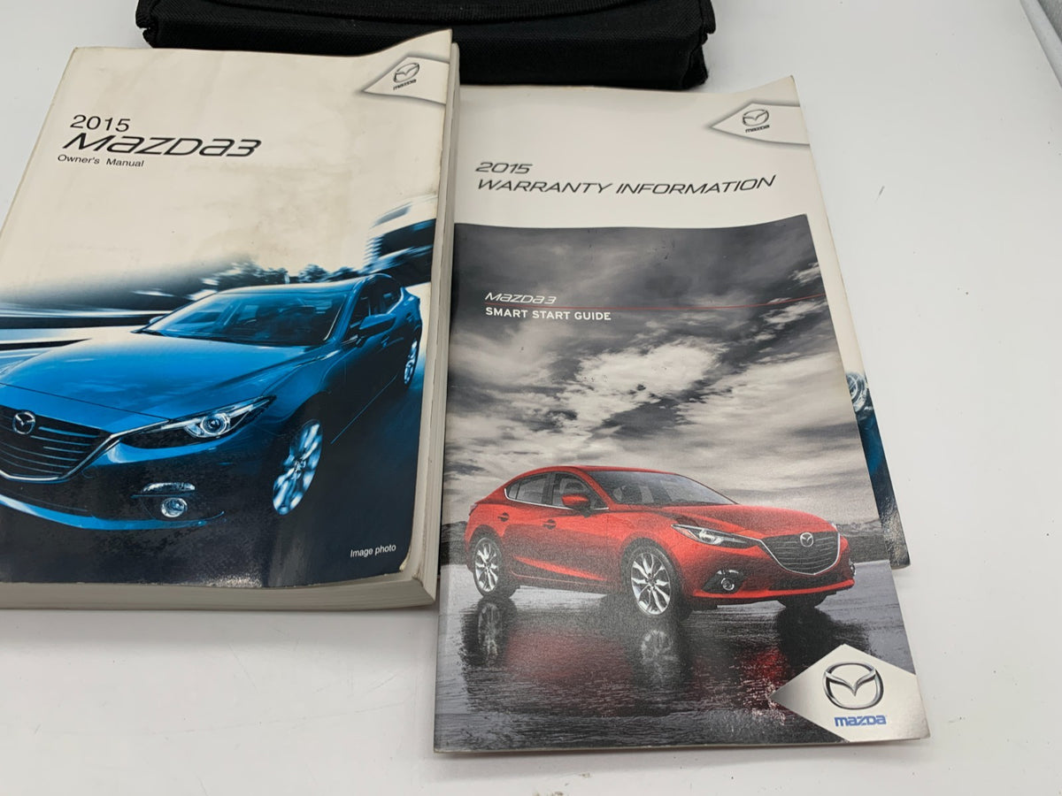 2015 Mazda 3 Owners Manual Set with Case OEM B03B41080