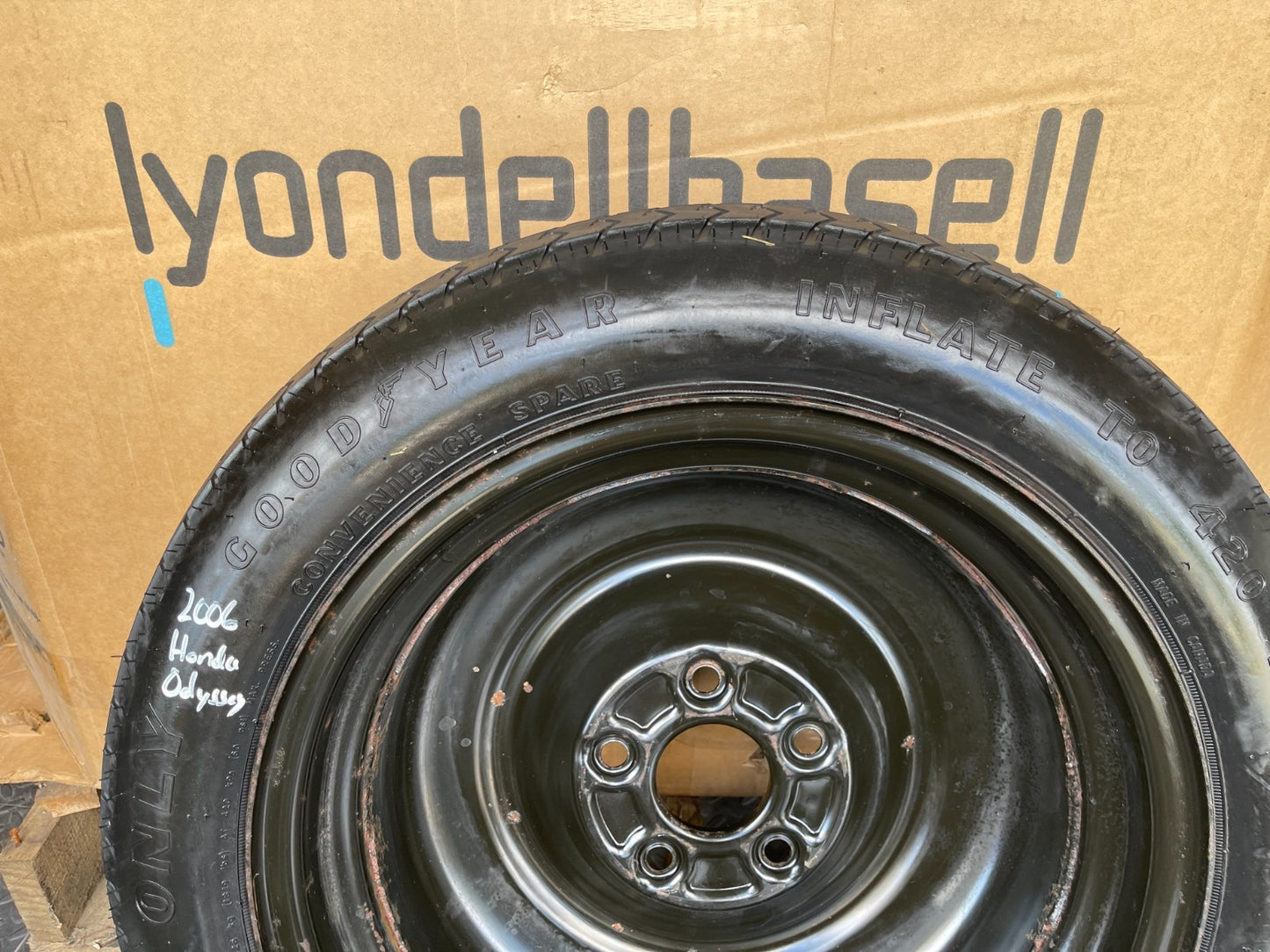 1999-2004 Honda Odyssey 16" Spare Tire Wheel Compact Donut T135/80D16 Goodyear