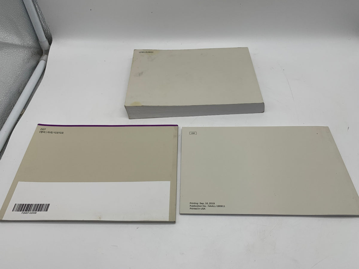 2020 Hyundai Elantra Owners Manual Set OEM R01B03019