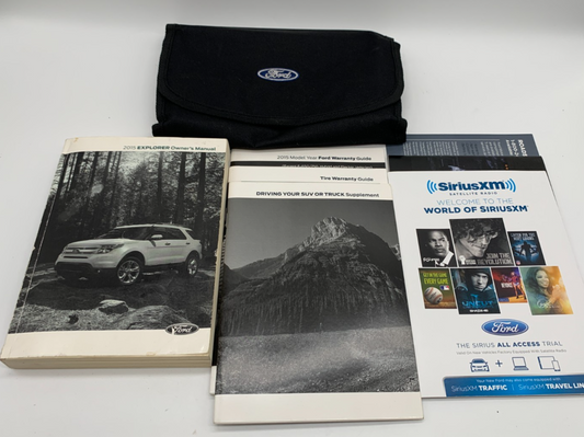 2015 Ford Explorer Owners Manual Set with Case OEM C01B08021