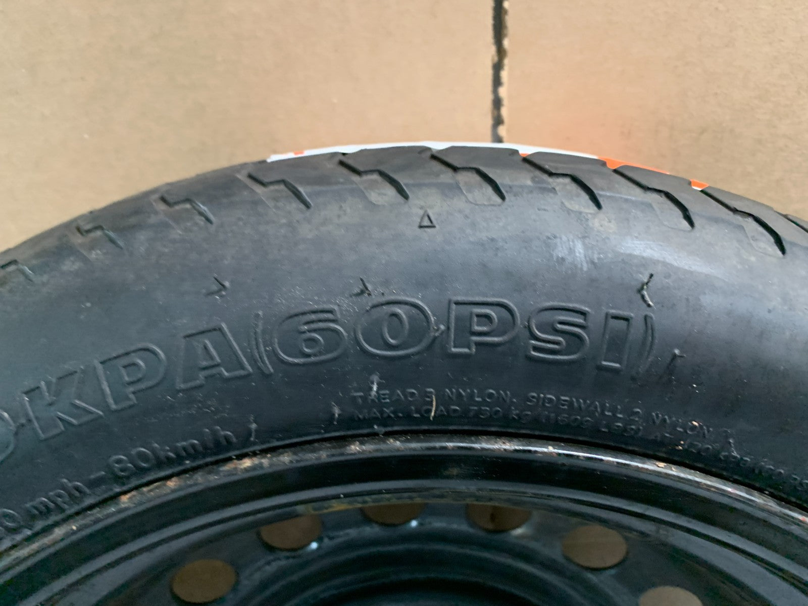2015-2020 Hyundai Sonata 16" Spare Tire Wheel Compact Donut T125/80D16 OEM1